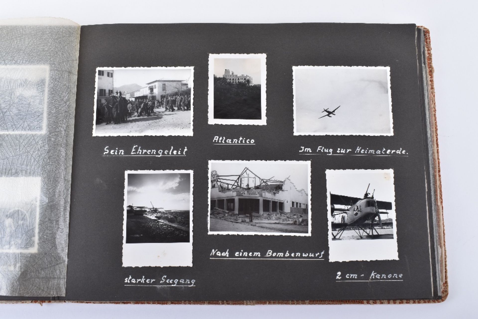 Outstanding and Historically Interesting Luftwaffe Photograph Album, Log Book and Soldbuch of Observ - Image 23 of 96
