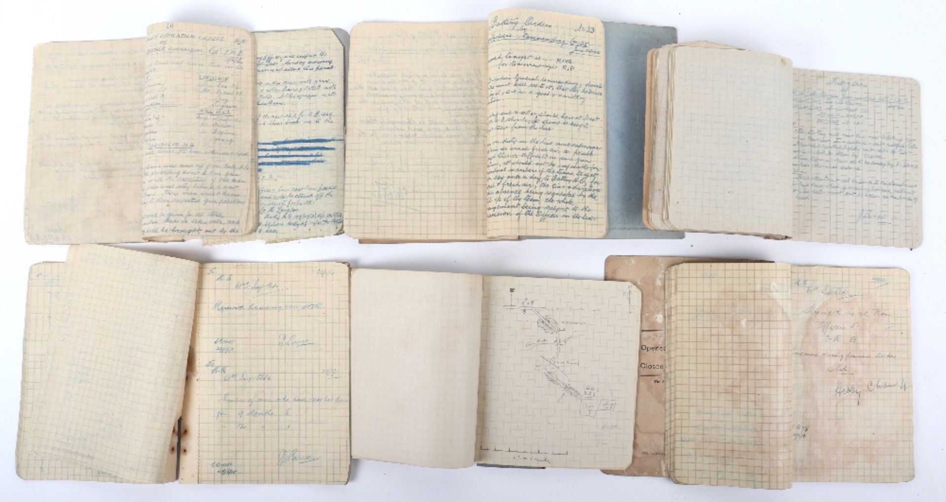 Rare Mortar Battery Notebooks (Army books 152 duplicated) (61st Trench Mortar Battery) for 1916/17 - Image 2 of 5