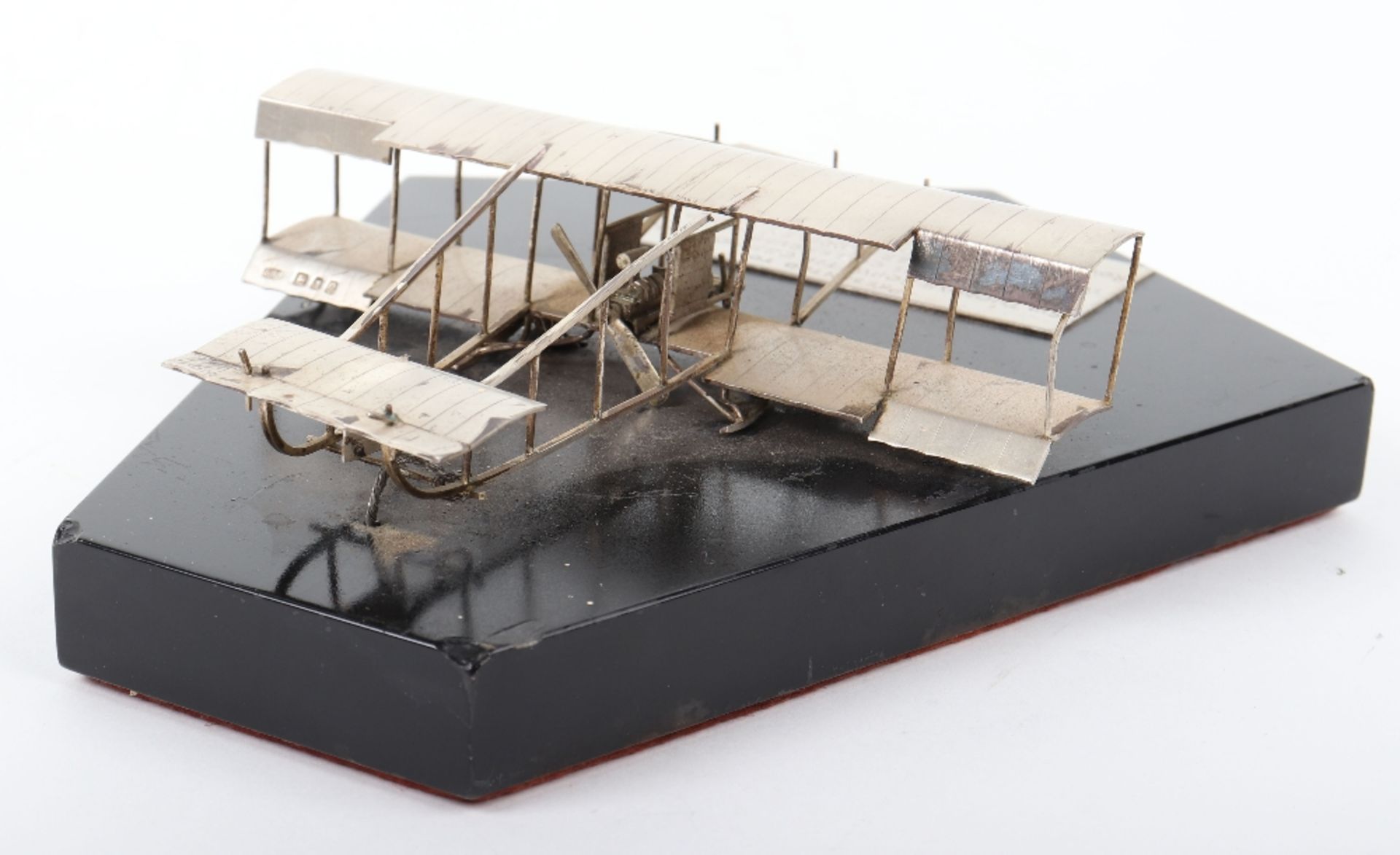 Historic Commemorative High Quality Silver Aircraft Model Presented to "SIR THOMAS SOPWITH CBE.HON. - Bild 3 aus 8