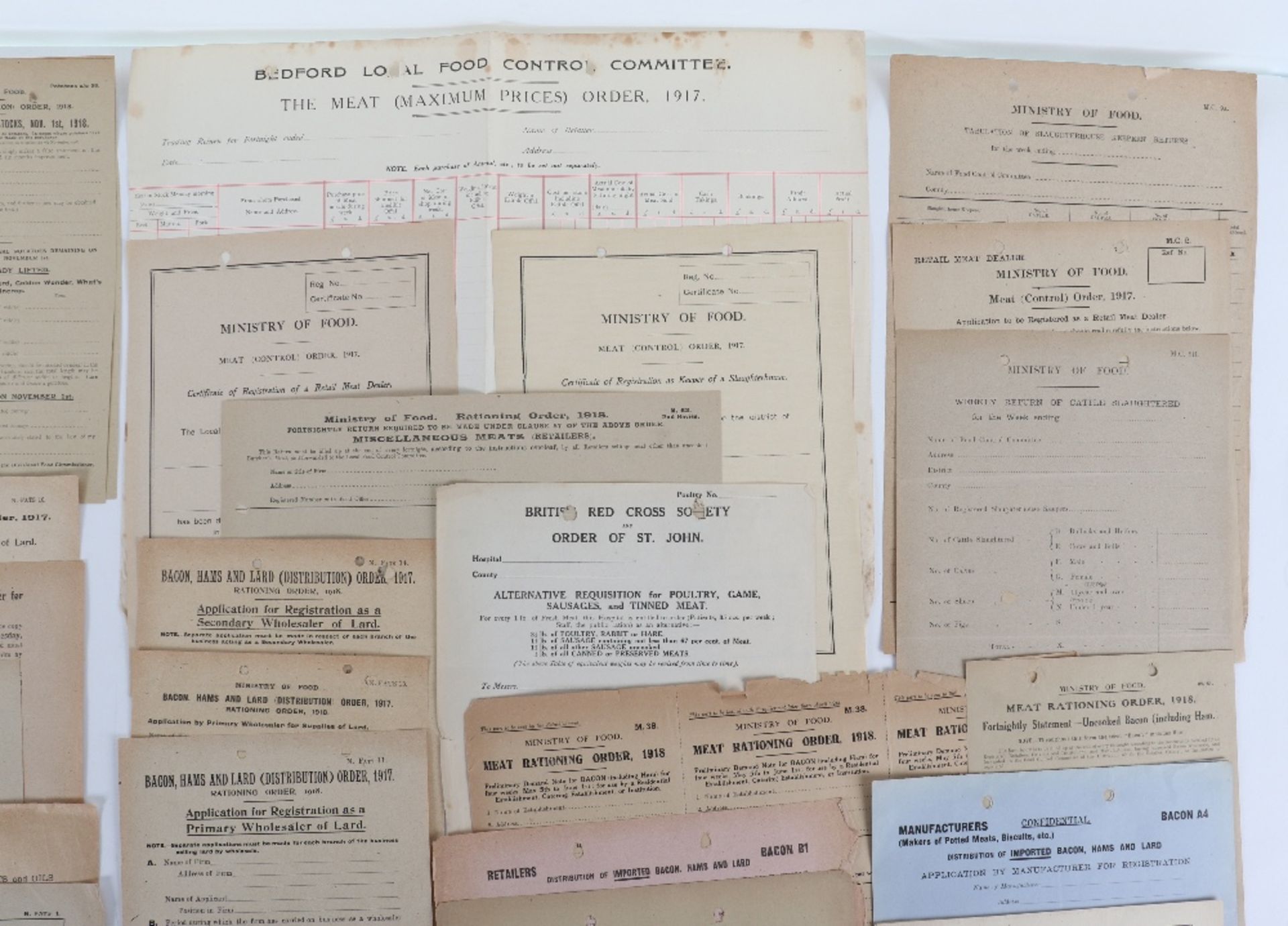 Collection of Interesting Official Forms, Applications etc Issued During World War One - Image 9 of 10