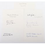 Collection of Autographs of American WW2 Doolittle Raiders,