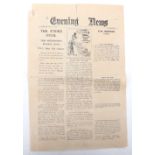 Evening News, "The Strike Over" Special edition Wednesday May 12 1926