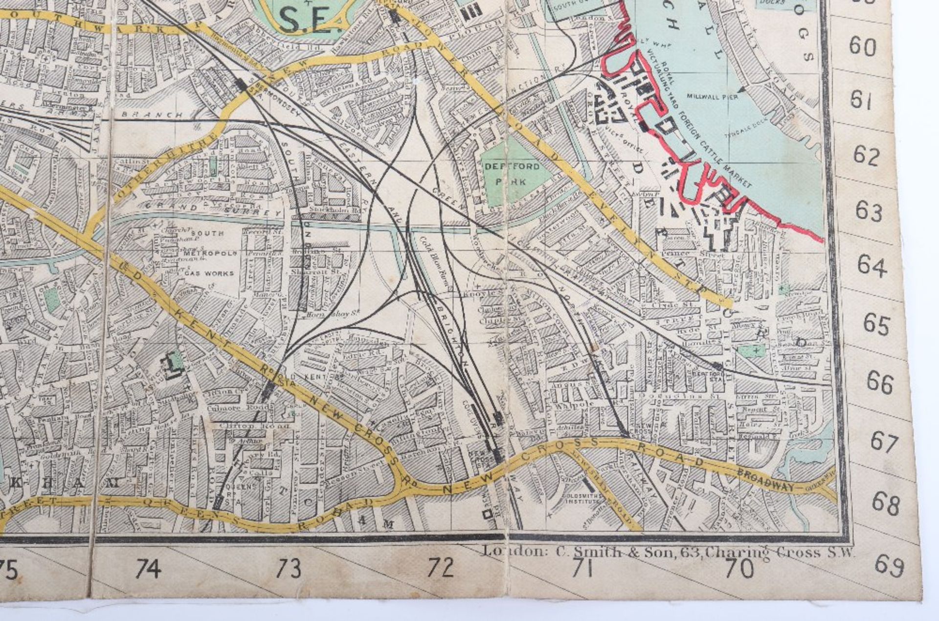 Original Map Plan of London and Westminster and the Borough of Southwark by Wyld 1838 - Bild 10 aus 21