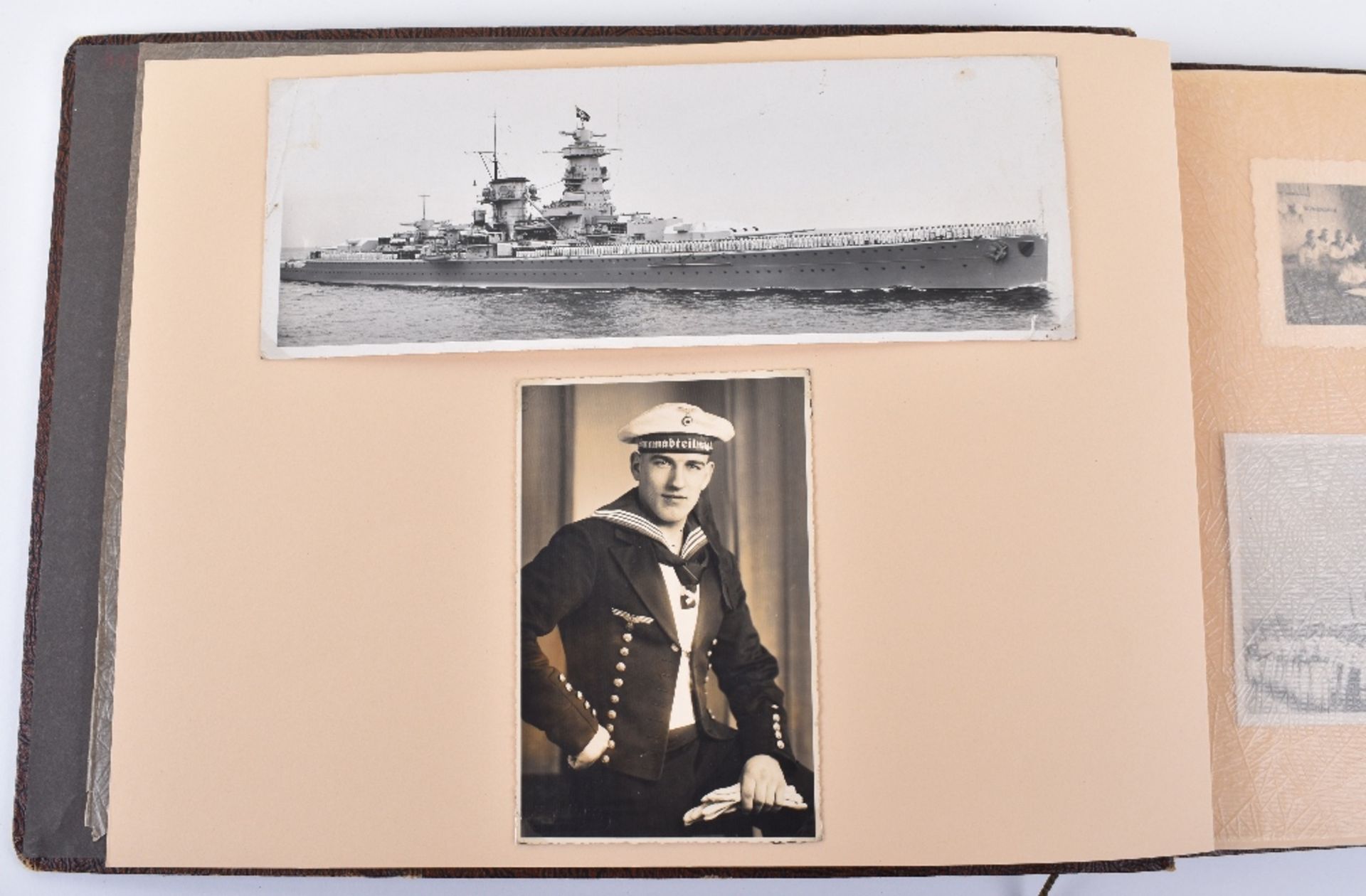 Third Reich Photograph Album Compiled by a Crewman of the German Heavy Cruiser Panzerschiff Admiral - Bild 2 aus 24