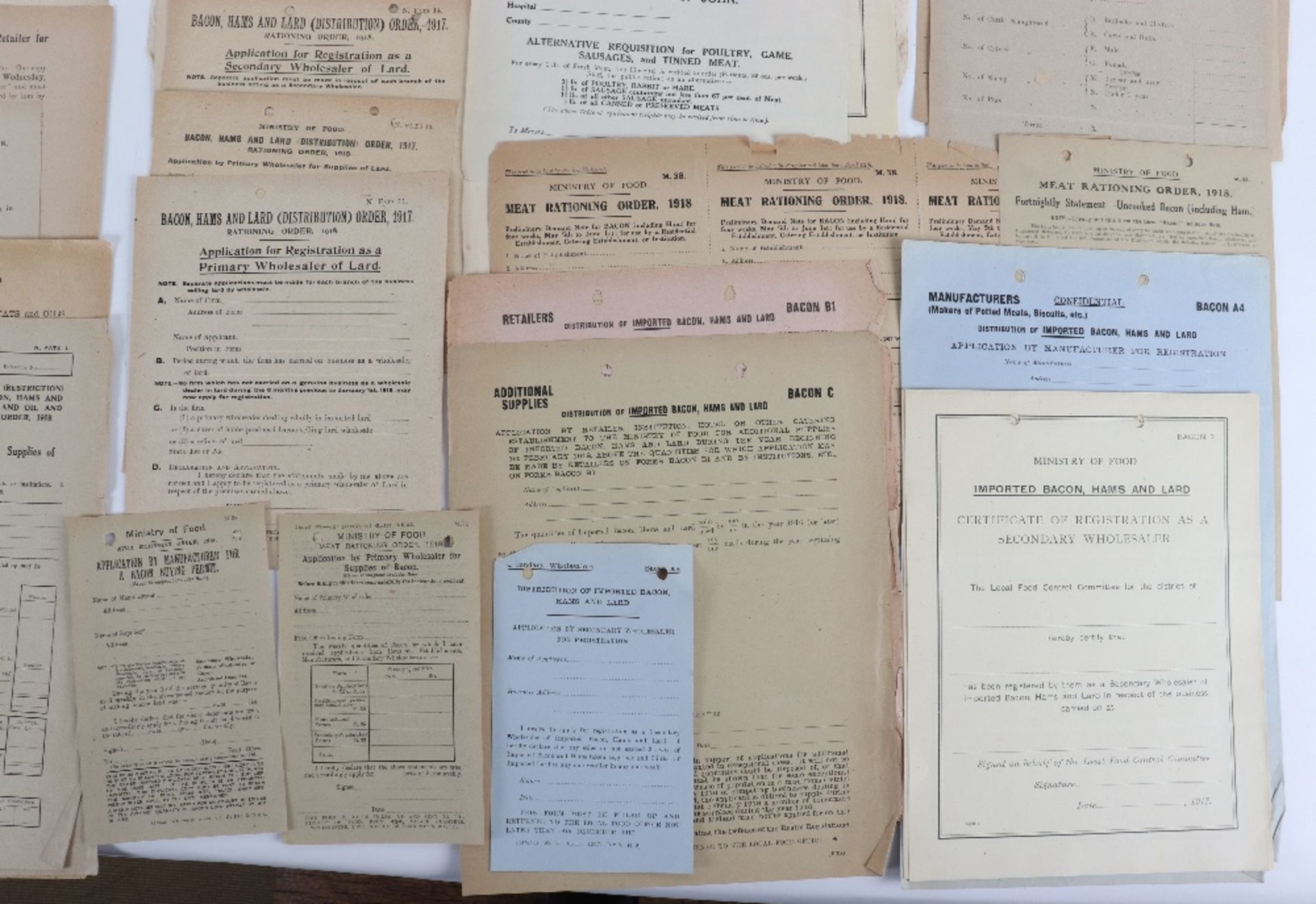 Collection of Interesting Official Forms, Applications etc Issued During World War One - Image 10 of 10