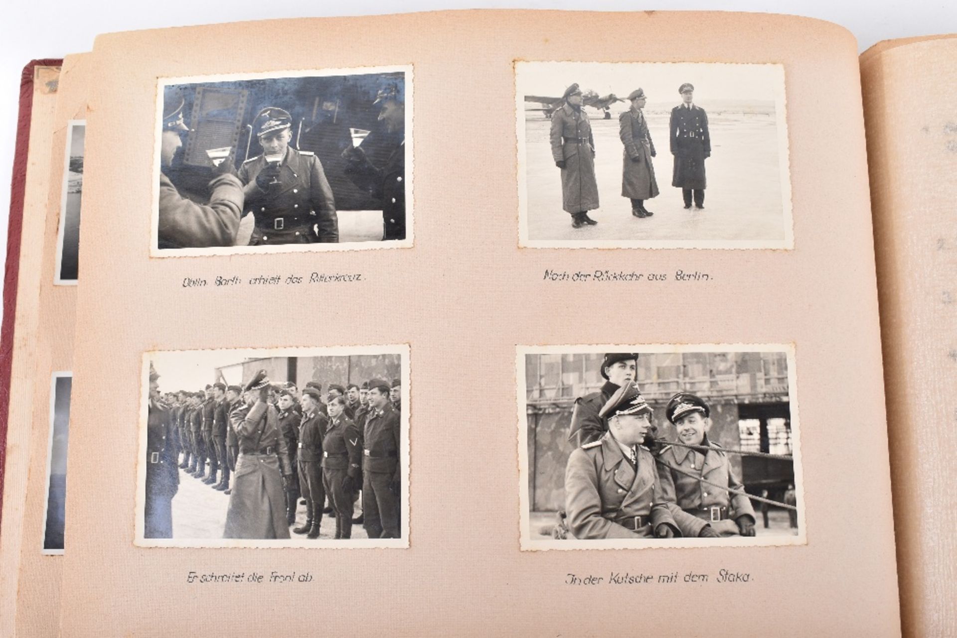 Outstanding and Historically Interesting Luftwaffe Photograph Album, Log Book and Soldbuch of Observ - Image 58 of 96