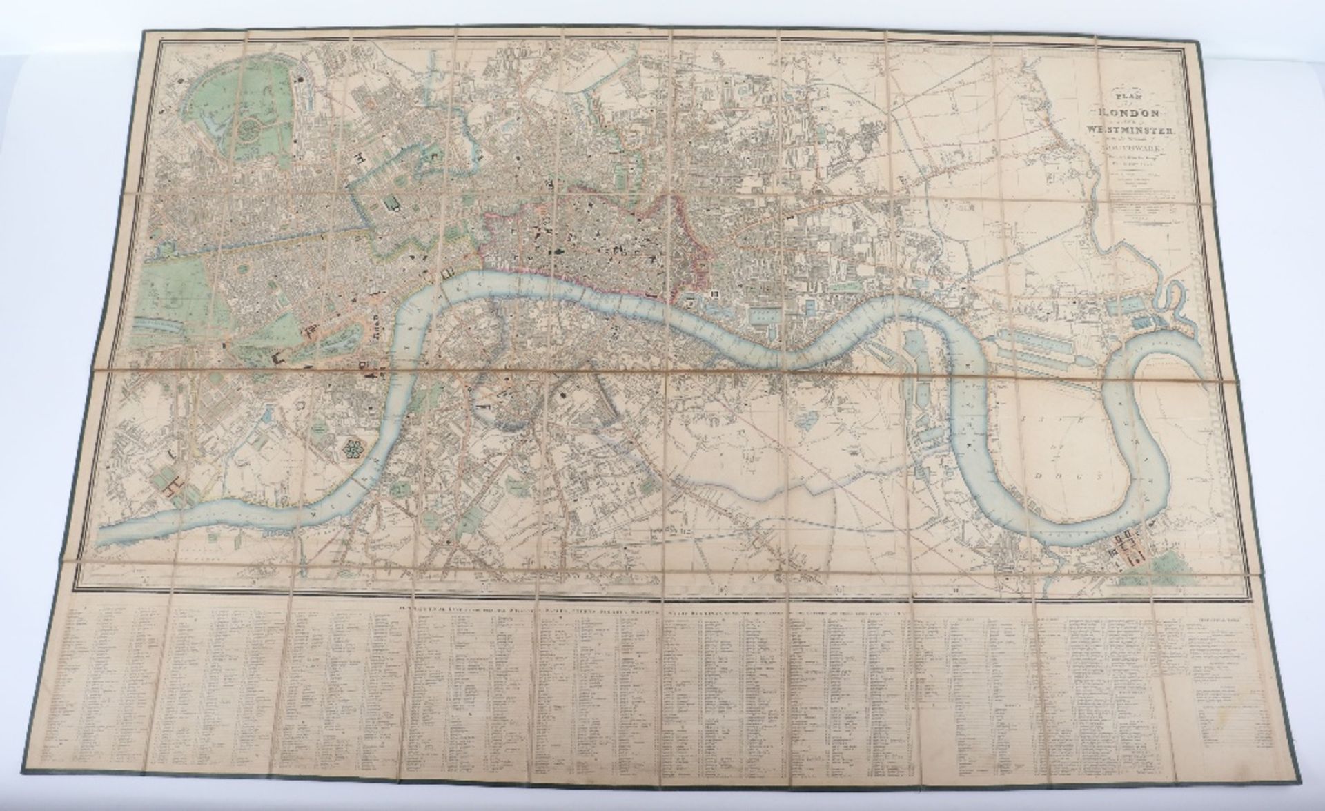 Original Map Plan of London and Westminster and the Borough of Southwark by Wyld 1838 - Bild 12 aus 21