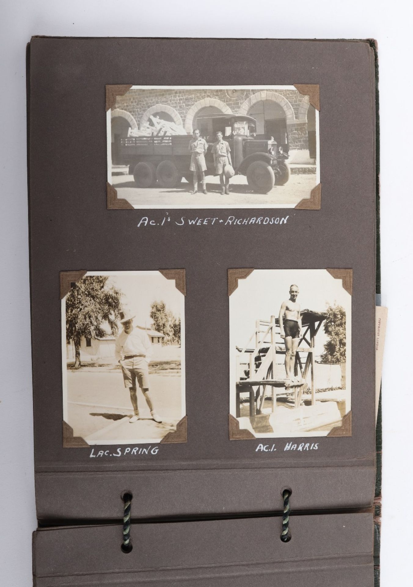 Photograph Album No 8 Bomber Squadron RAF, Aden, 1931 & Egypt etc - Bild 13 aus 51