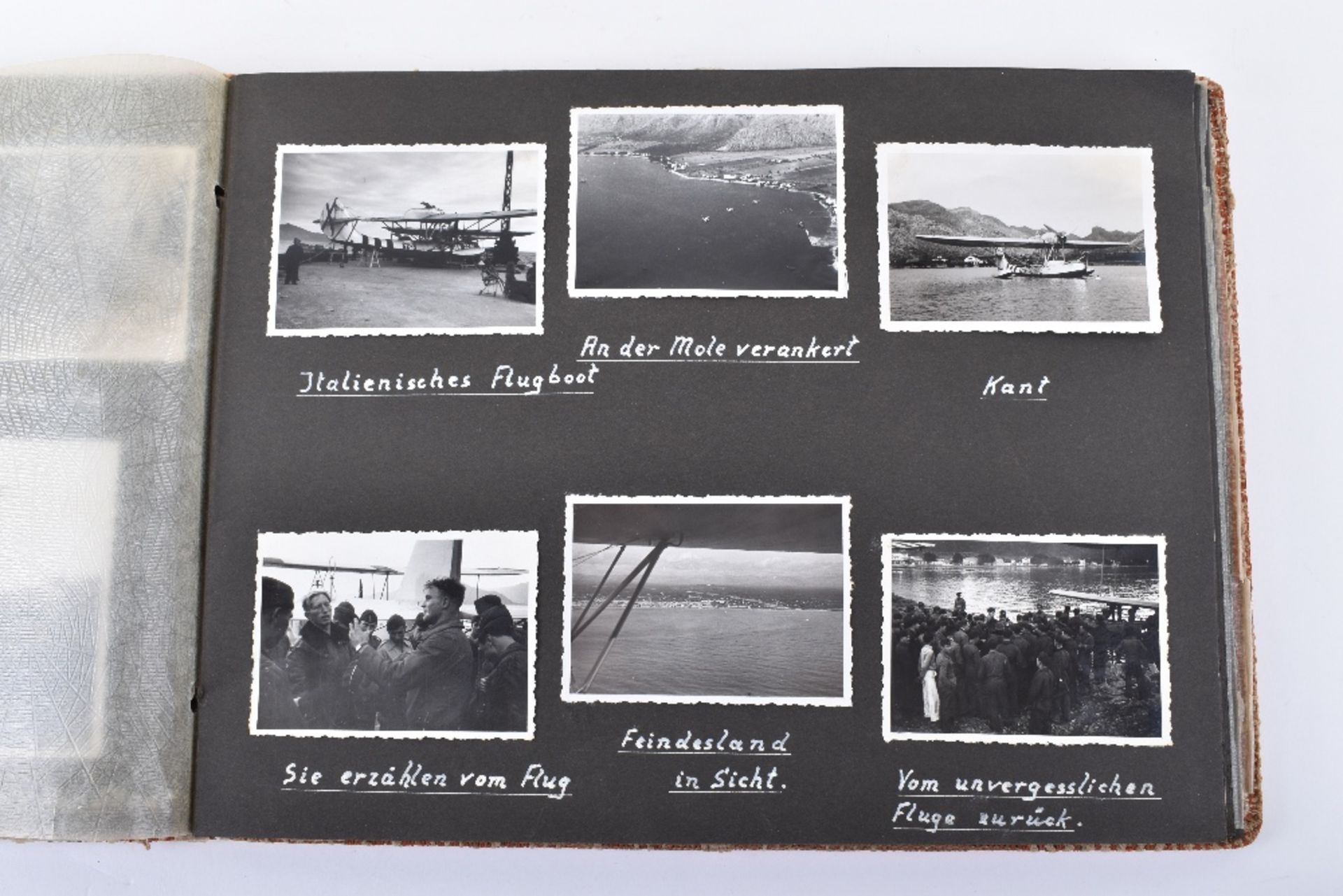 Outstanding and Historically Interesting Luftwaffe Photograph Album, Log Book and Soldbuch of Observ - Image 18 of 96