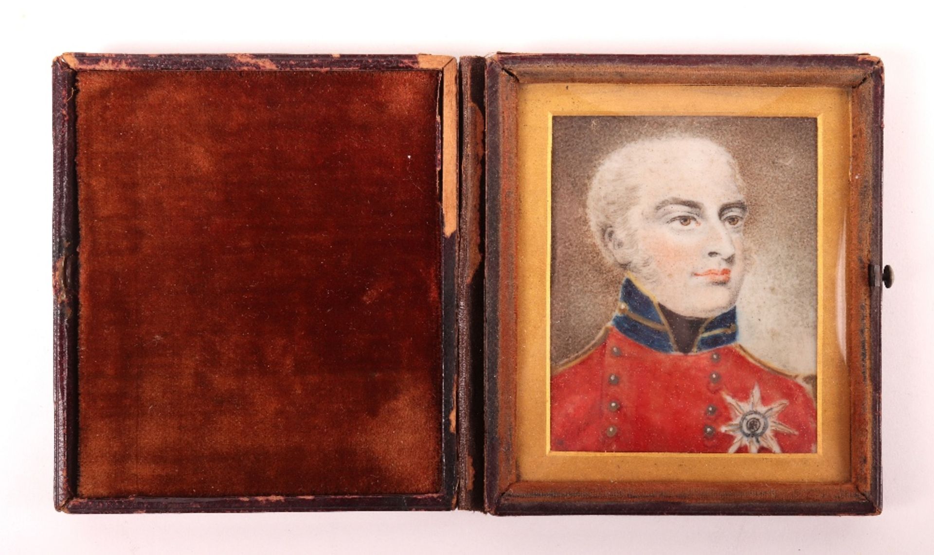 19th Century Miniature Portrait of a Military Officer