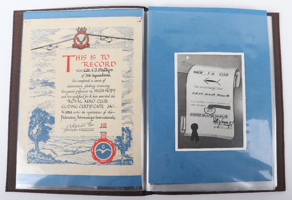 Interesting Royal Air Force Log Books and Photograph Album to Squadron Leader C.J.Phillips 120 Squad - Image 4 of 5