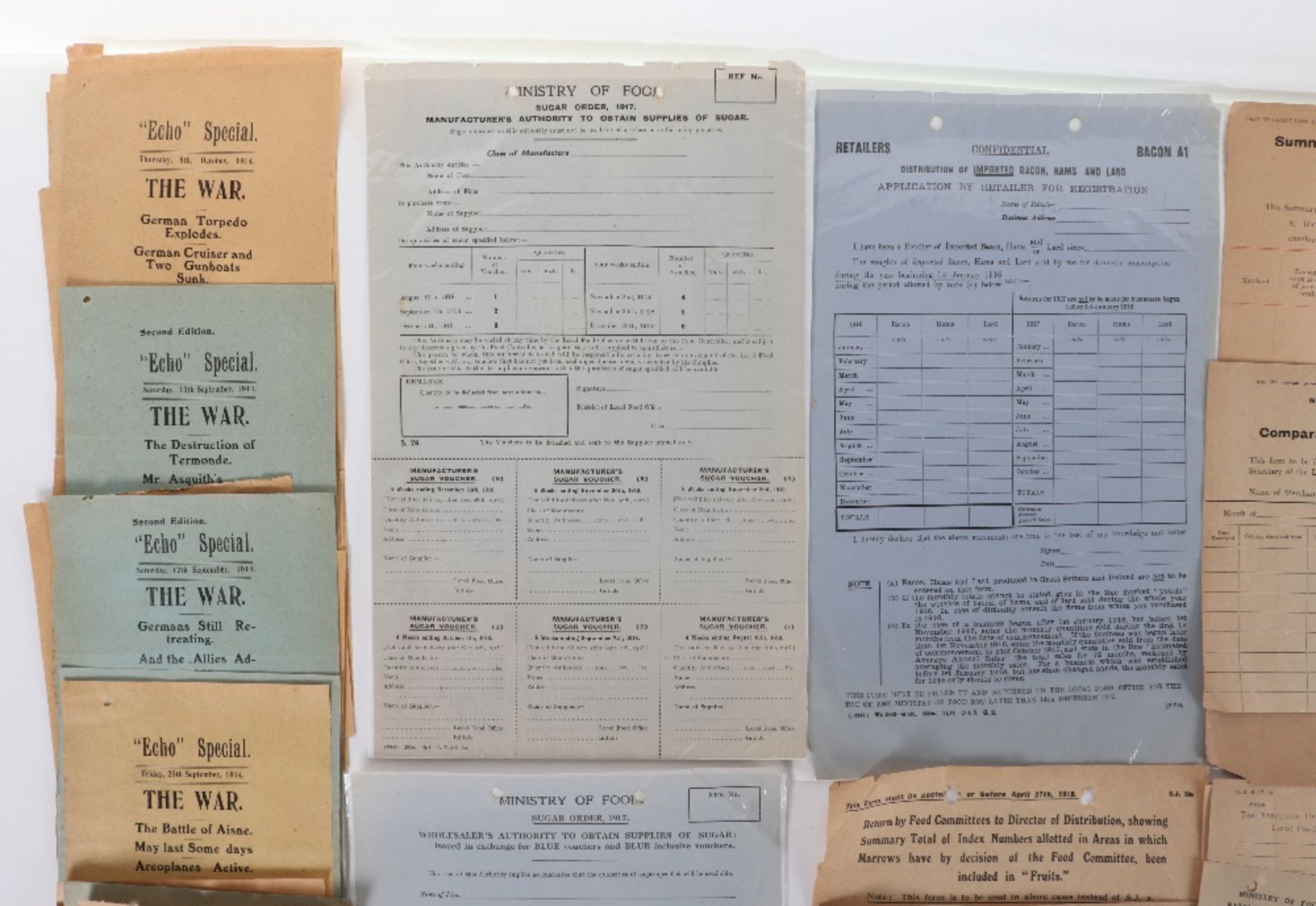 Collection of Interesting Official Forms, Applications etc Issued During World War One - Bild 2 aus 10