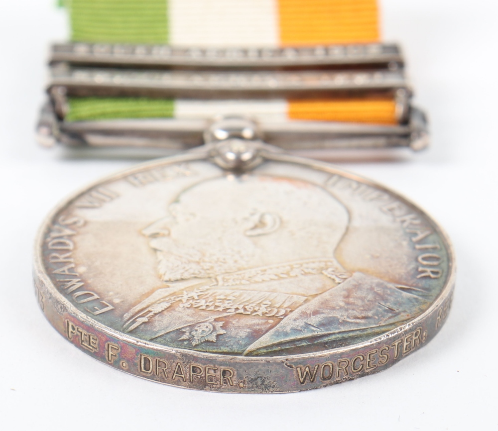 Kings South Africa Medal Worcestershire Regiment - Image 2 of 3