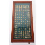 Framed Display of British Officers Tunic Buttons