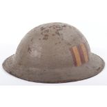 WW1 Royal Naval Division Marked Brodie Steel Helmet