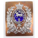 Victorian 2nd (Queens) Regiment of Foot Officers Cross Belt Plate 1830-55