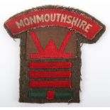 WW2 British Battle Dress Combination 2nd Battalion Monmouthshire Regiment 160th Brigade 53rd Infantr