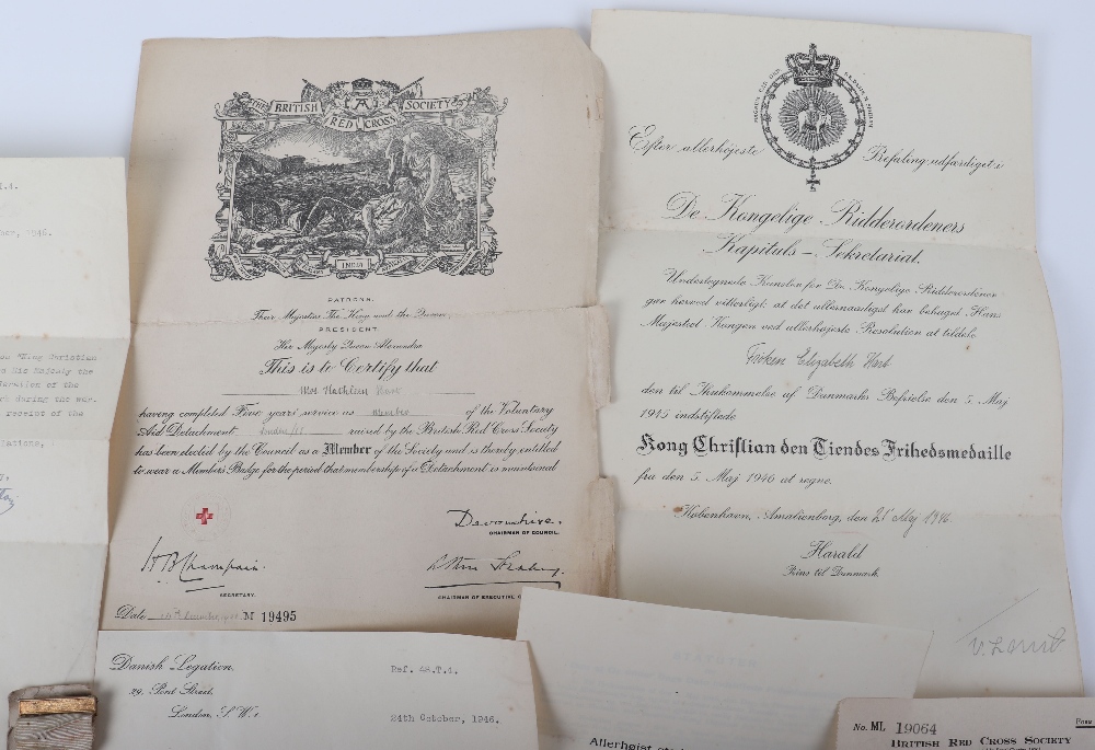 Denmark King Christian Liberation (Pro Dania) Medal and Documents Bestowed on a British Subject - Image 6 of 6