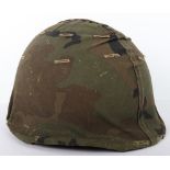 Falklands War Argentine Marines Steel Combat Helmet with Camouflage Cover