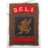 WW2 British 5th DCLI 214th Brigade 43rd Infantry Division Battle Dress Combination Insignia