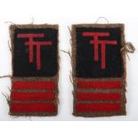 Pair of Battle Dress Combination Insignias 231st Brigade 50th Infantry Division