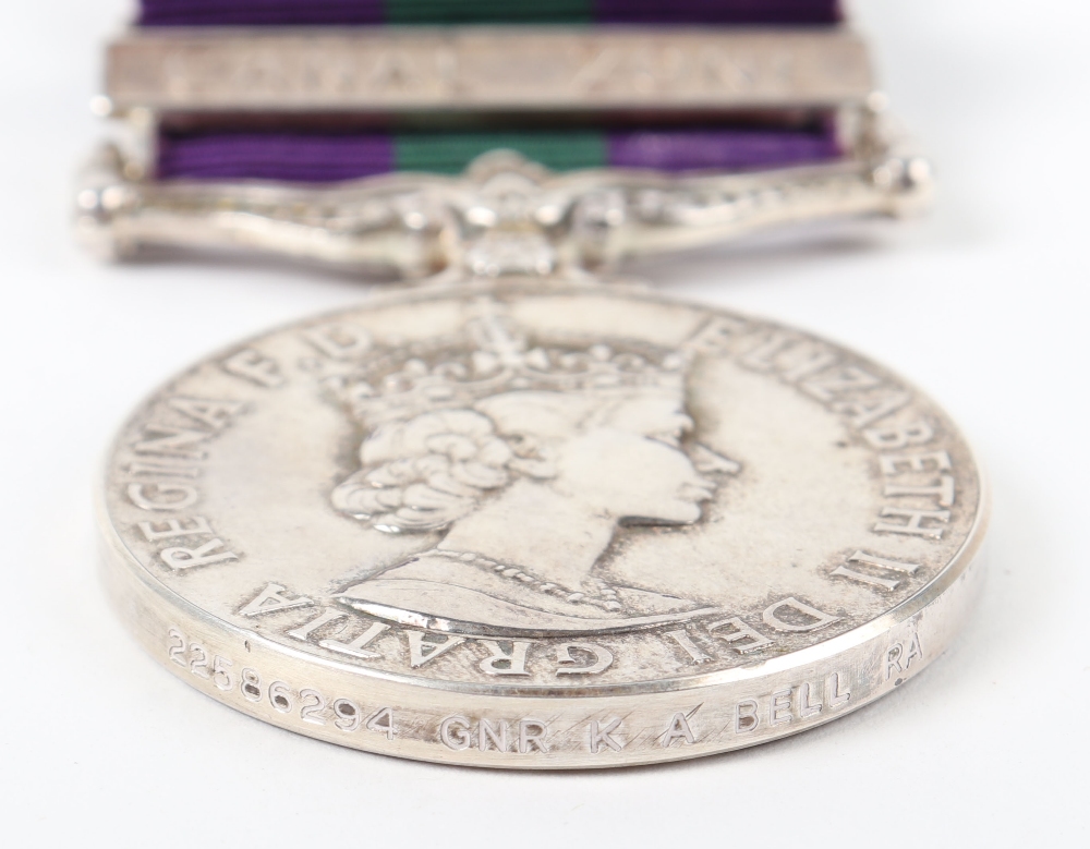 Elizabeth II General Service Medal 1918-62 Royal Artillery - Image 2 of 4