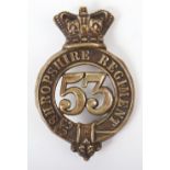 Victorian 53rd (Shropshire) Regiment of Foot Other Ranks Glengarry Badge 1874-81