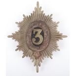 3rd (Prince of Wales) Dragoon Guards Other Ranks Helmet Plate