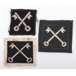 3x Variations of 2nd Infantry Division Cloth Formation Signs