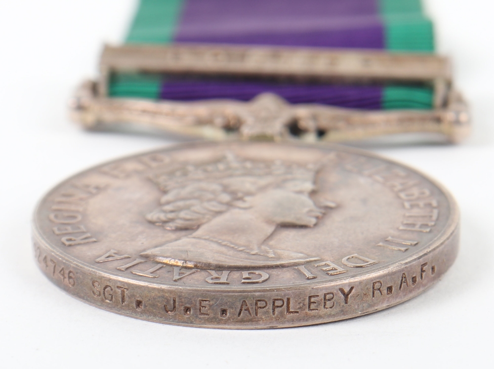 Elizabeth II General Service Medal 1962-2007 Royal Air Force - Image 2 of 3