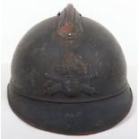 WW1 French Artillery Adrian Pattern Steel Helmet