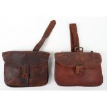 Scarce Pair of 1914 Leather Ammunition Pouches
