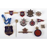 Selection of Guards Sweetheart Brooches and Lapel Badges