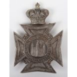 Victorian 2nd Tower Hamlets Rifle Volunteers Officers Helmet Plate