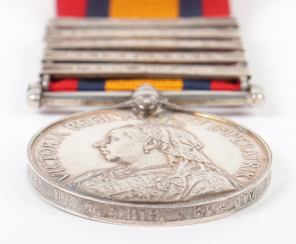 Victorian Queens South Africa Medal Royal Field Artillery - Image 3 of 4