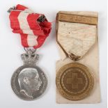 Denmark King Christian Liberation (Pro Dania) Medal and Documents Bestowed on a British Subject