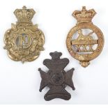 3x Victorian Pre Territorial Glengarry Badges