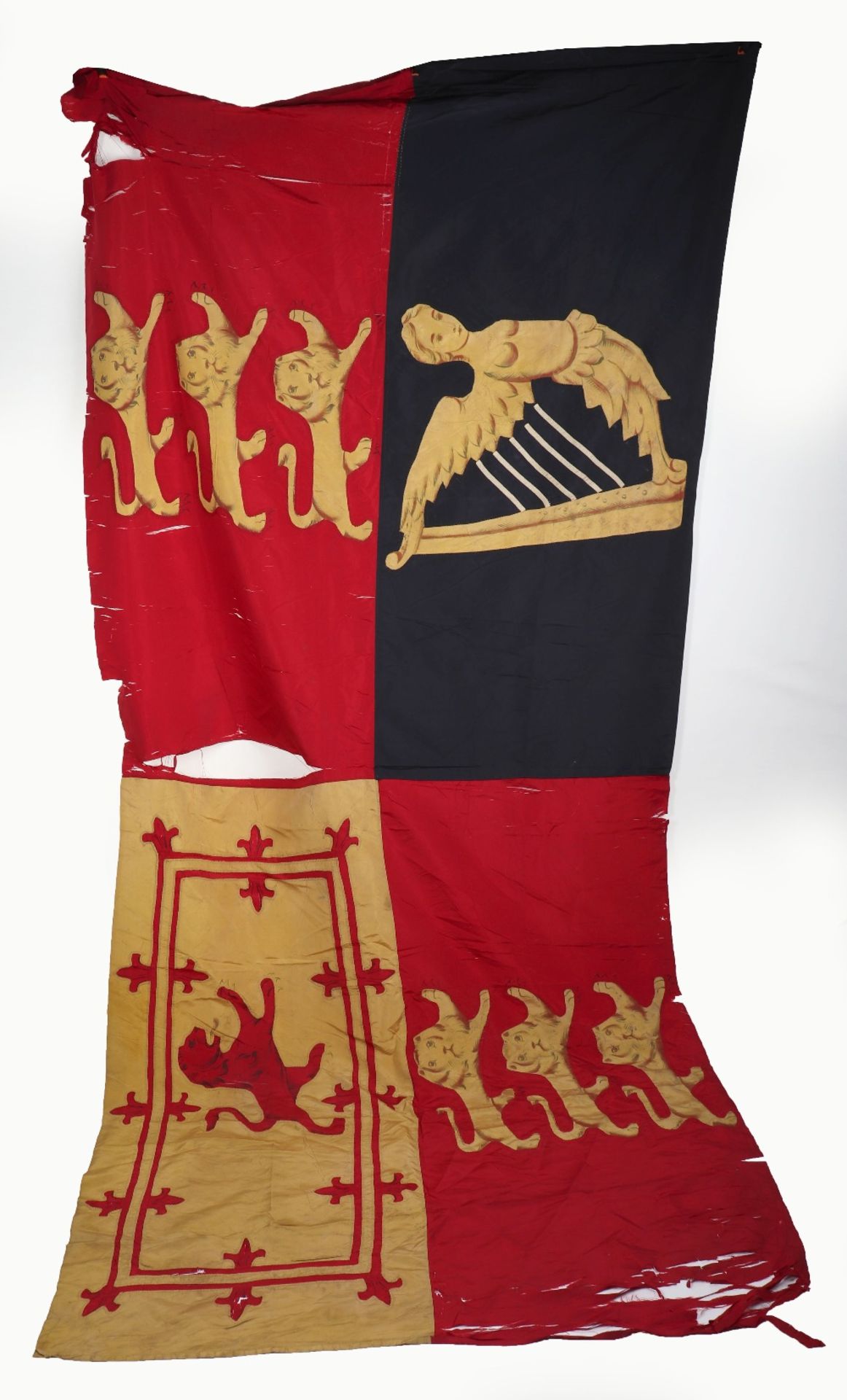 British Royal Standard Possibly Removed from Windsor Castle at the End of WW1 - Image 4 of 7