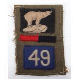 294th Field Company Royal Engineers 49th Infantry Division Battle Dress Combination Insignia