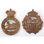 2x Variations of Victorian Glengarry Badge of the Hampshire Regiment