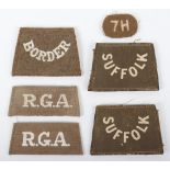 WW1 British Slip-on Shoulder Titles