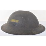 WW1 British Other Ranks 1st Pattern Steel Combat Helmet with Regimental Markings