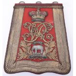 Scarce Victorian 19th (Princess of Wales) Hussars Officers Full Dress Sabretache