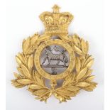 Victorian 2nd (Queens) Regiment of Foot Officers Shako Plate 1869-78