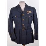 WW2 RAF Battle of Britain Fighter Pilots Officers Service Dress Tunic and Paperwork Attributed to Fl