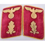 Third Reich NSDAP Political Leaders Reichsleitung Abschnittsleiter Tunic Collar Tabs