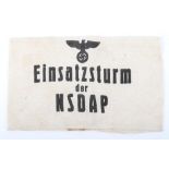 Scarce Einsatzsturm der NSDAP Armband