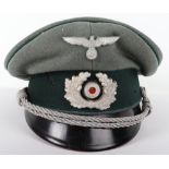 WW2 German Army Administration Officers Peaked Cap