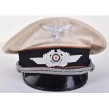 WW2 German Luftwaffe Officers Signals Section (Luftnachrichten) Summer Pattern Peaked Cap