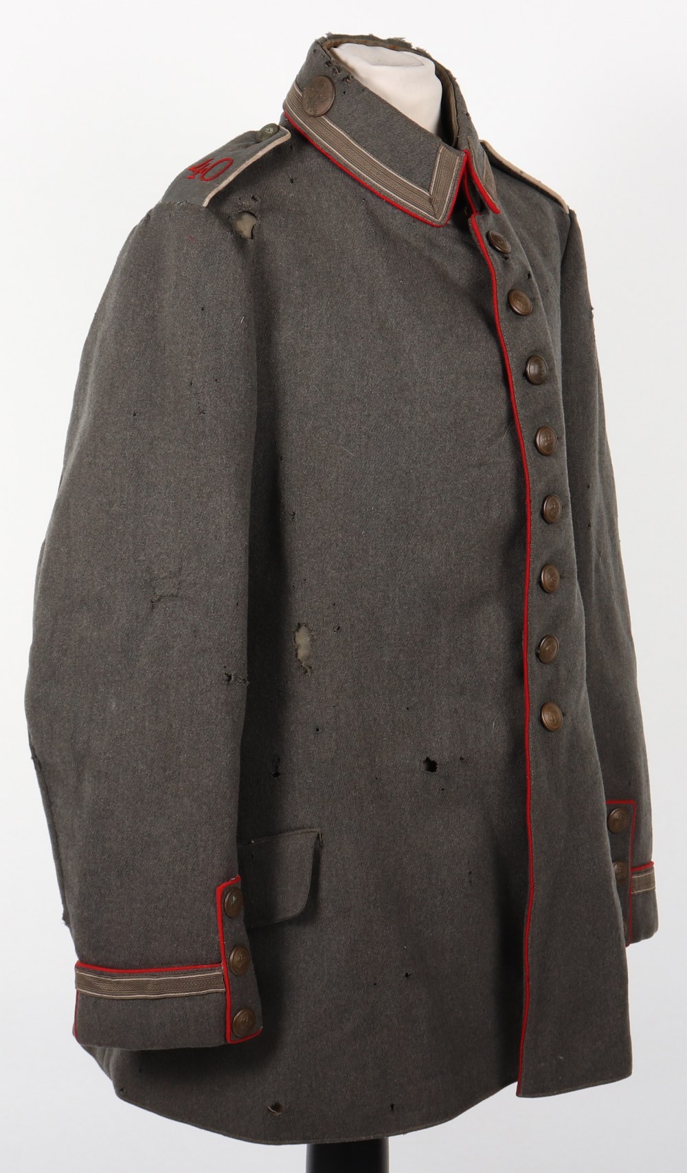 Imperial German Field Grey NCO’s Combat Tunic - Image 7 of 13